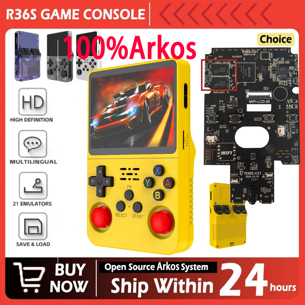 R36S New 100% Arkos System Ret - đánh giá và giá Retro Handheld Game Console R36S