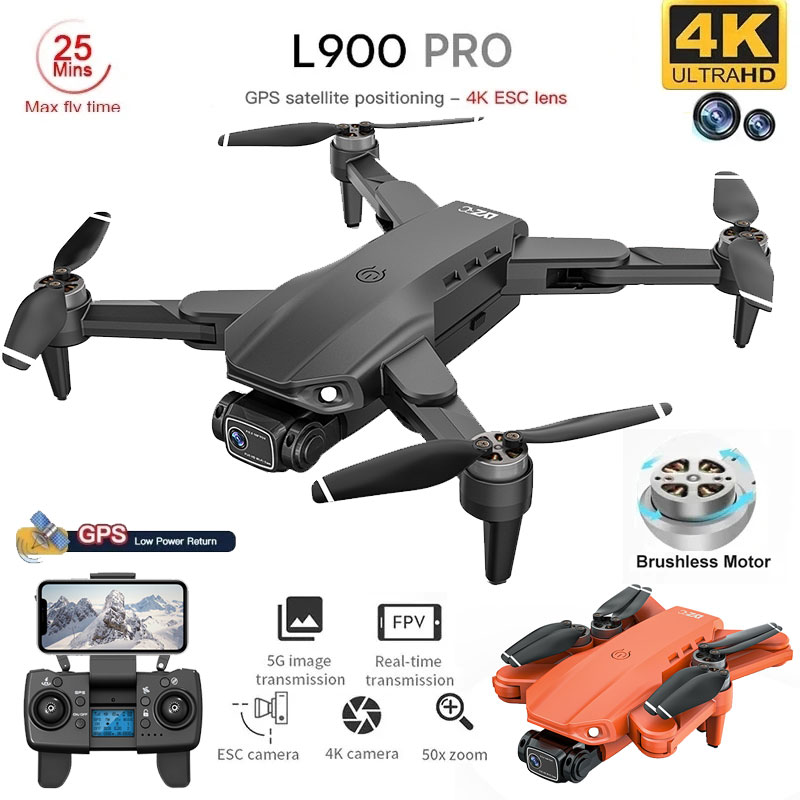 L900 Pro GPS Drone 4K Professi - đánh giá và giá Fpv Brushless Rc Drone 4K