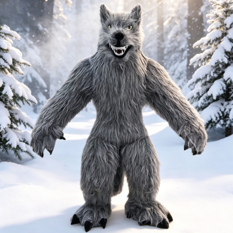 Giant Inflatable Grey Wolf Mas - đánh giá và giá Dolls